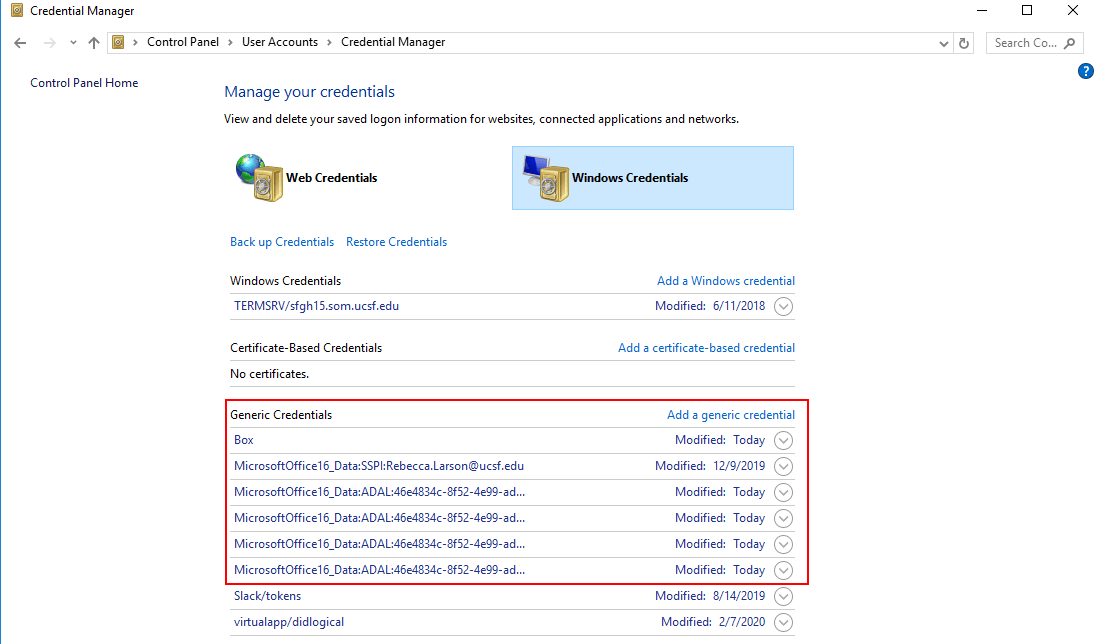 Update Your Password in Outlook (Windows) UCSF IT